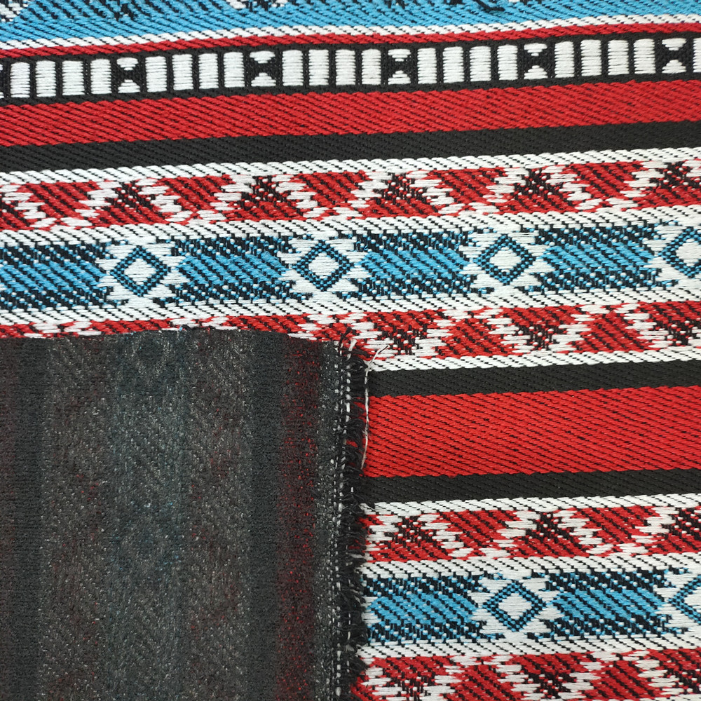 Tessuto jacquard tinto in filo di cotone sadu in poliestere arabo per divano e borsa