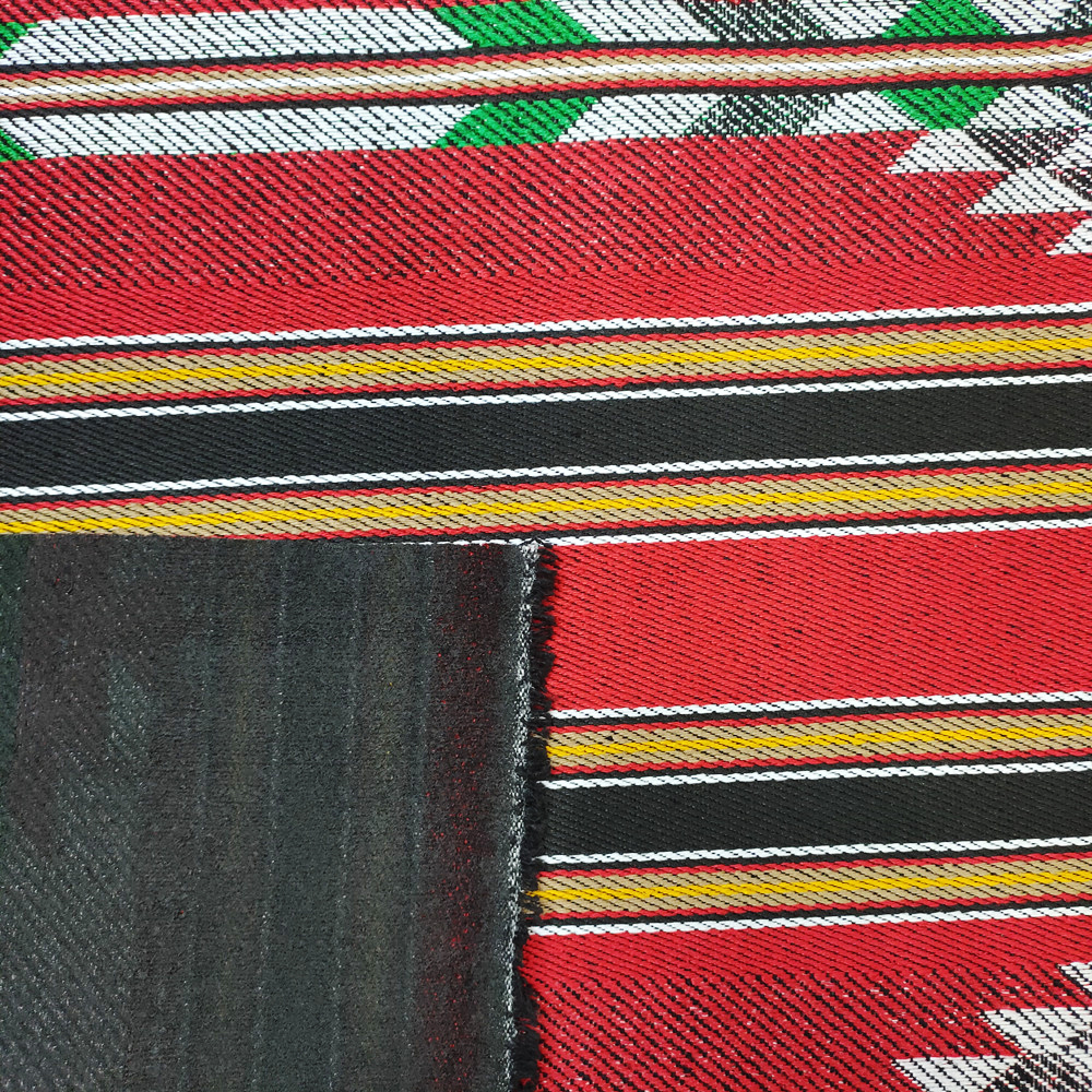 Tessuto jacquard tinto in filo di cotone sadu in poliestere arabo per divano e borsa