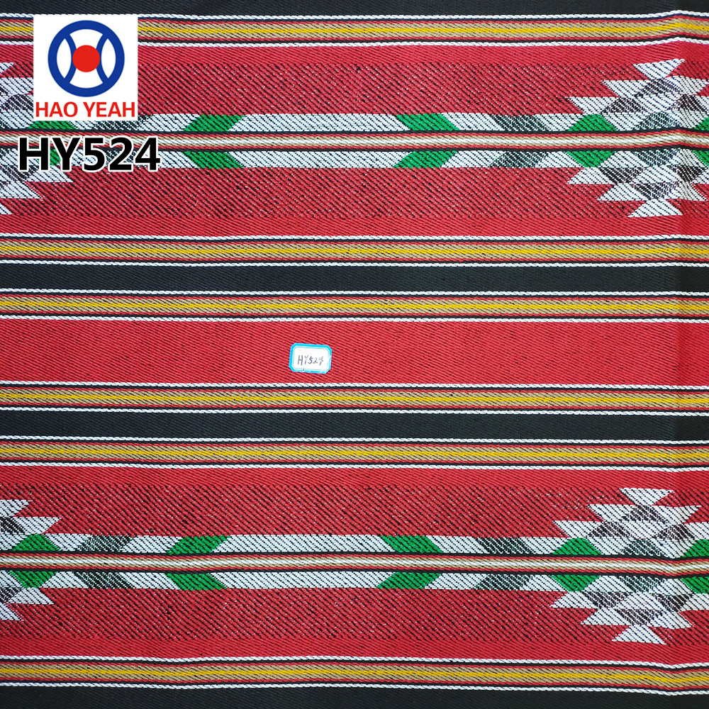 Tessuto jacquard tinto in filo di cotone sadu in poliestere arabo per divano e borsa