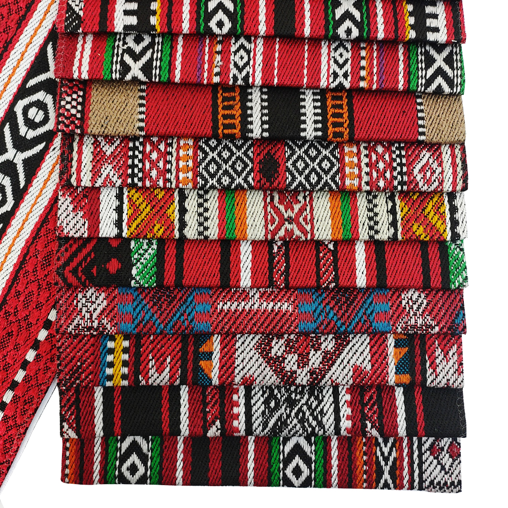 Tessuto di divano divano a strisce geometrici in tessuto di divano jacquard sadu 